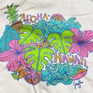 Jana Lam Canvas Tote in Great condition! Aloha Hawaii Tote Bag